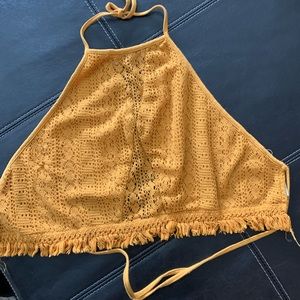 Mustard crop top